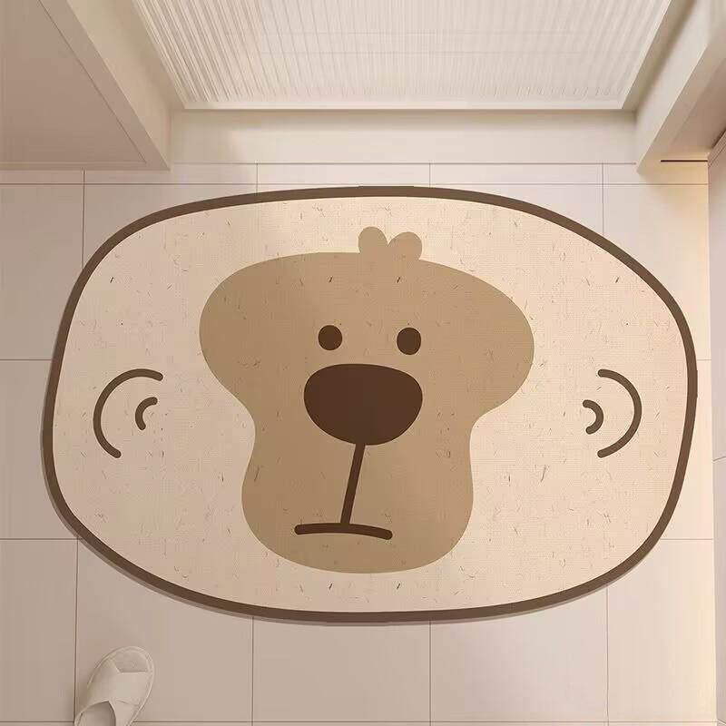 Cute Animal-Themed Bathroom Mat