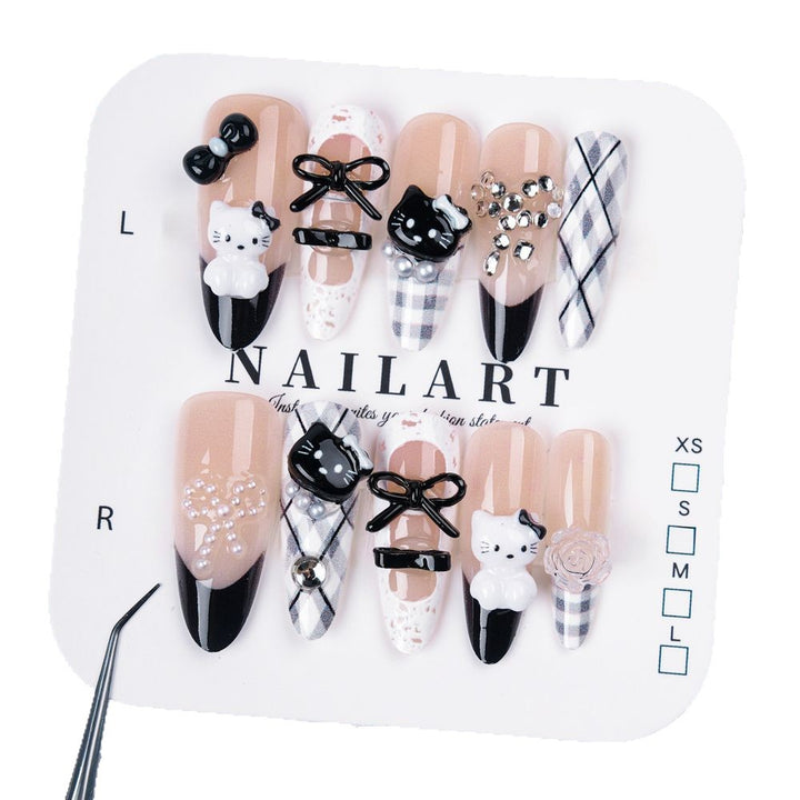 Premium Decorative Nail Art Press-On Set Kalsten