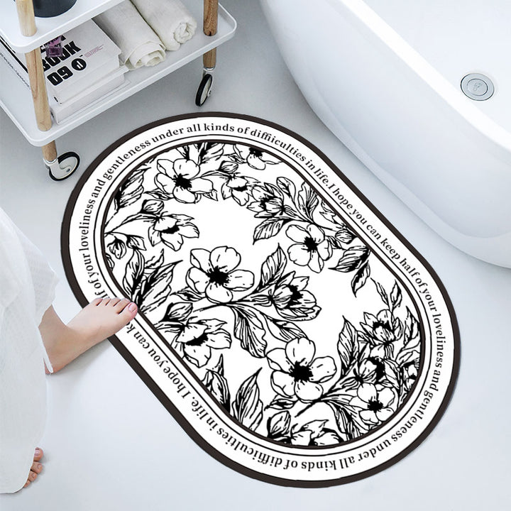 Elegant Decorative Bathroom Mat
