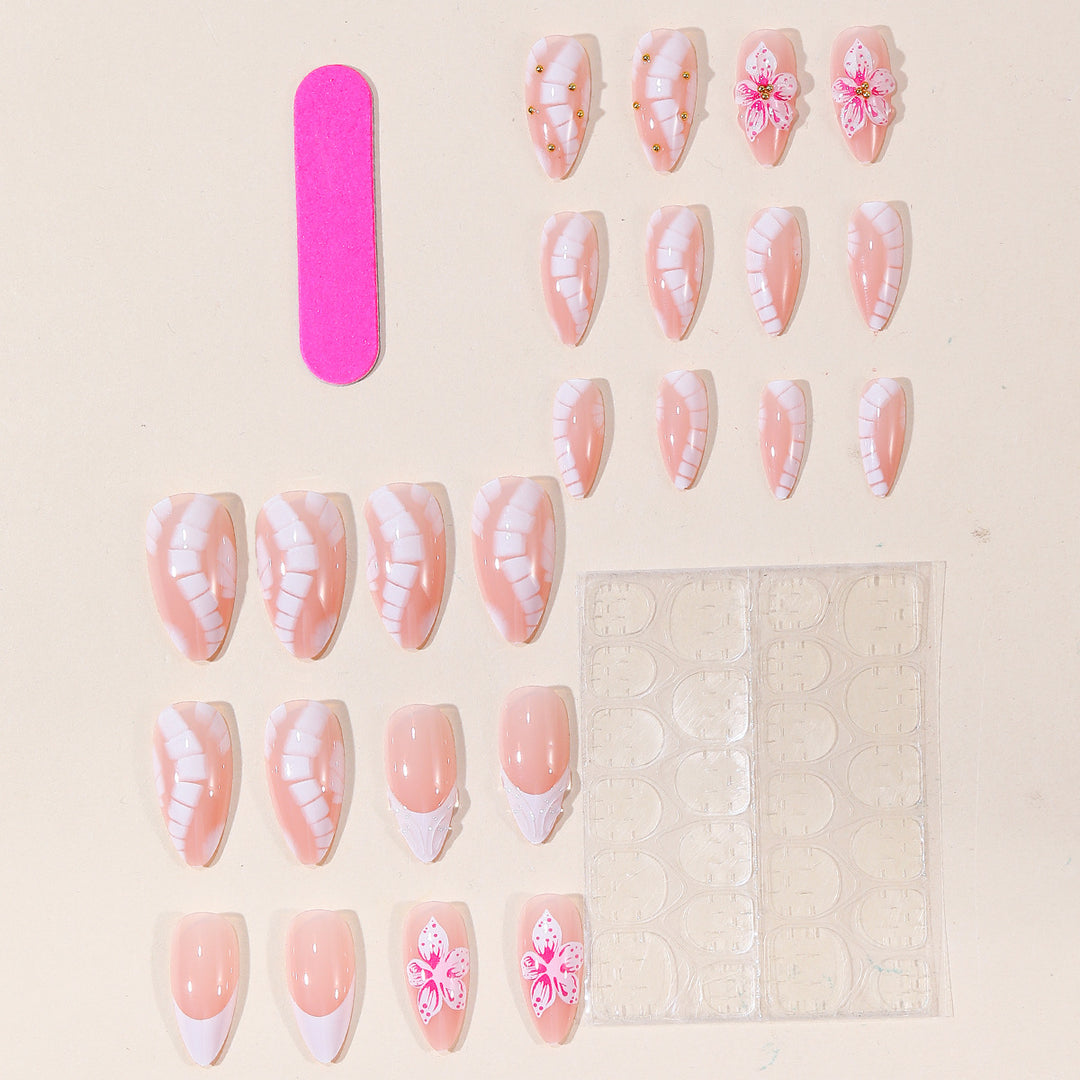 Artistic Floral Accent Nail Art Set Kalsten