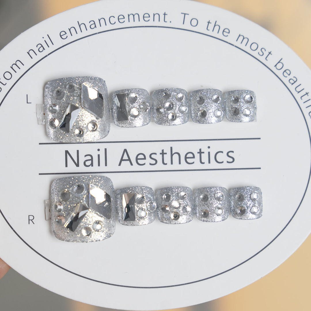 Decorative Rhinestone Pedicure Set  1791110532