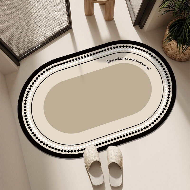 Floral-Printed Welcome Mat