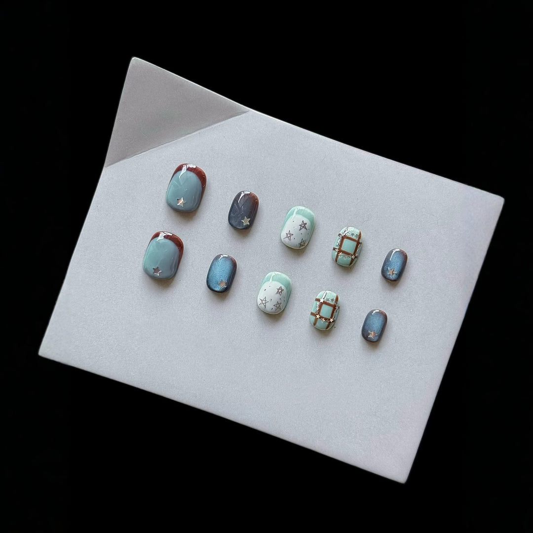 Custom Artistic Press-On Nails Collection