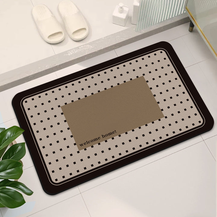 Stylish Abstract Design Bath Mat