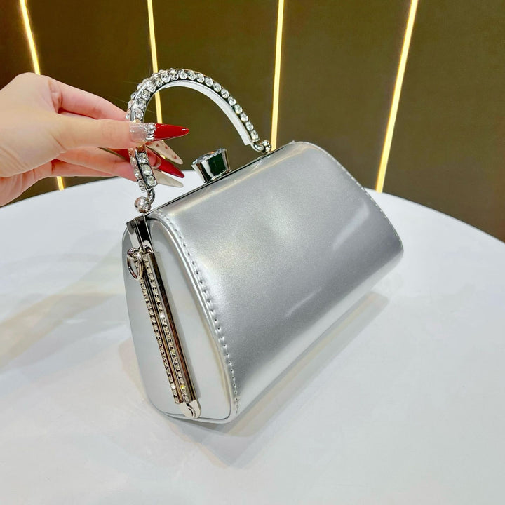 Elegant Patent Leather Evening Handbag