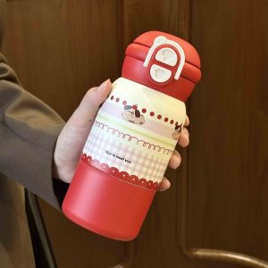 Women's insulated drinking bottle with secure pressure closure and playful animal design Kalsten