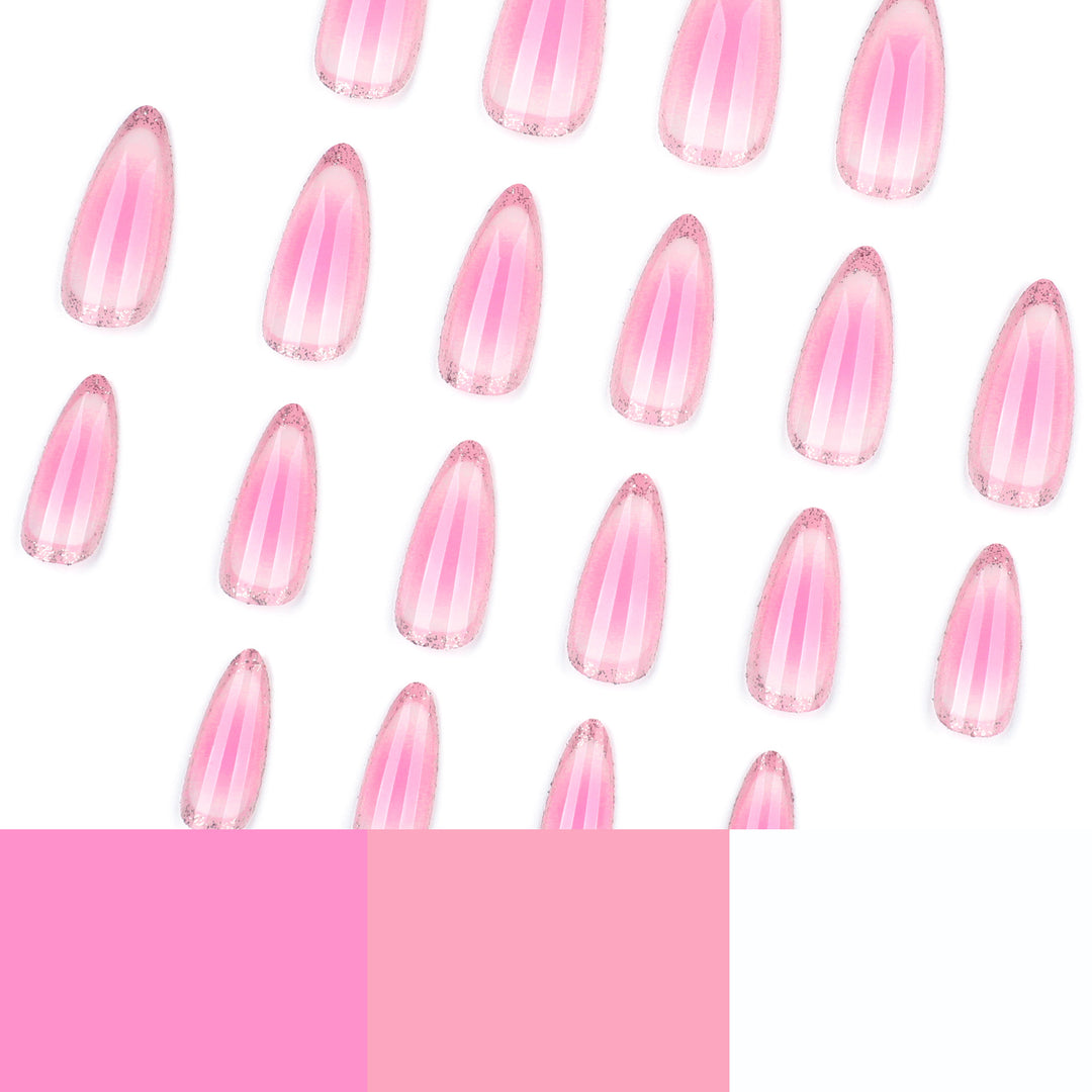 Artful Acrylic Nails with Gentle Ombre Design Kalsten