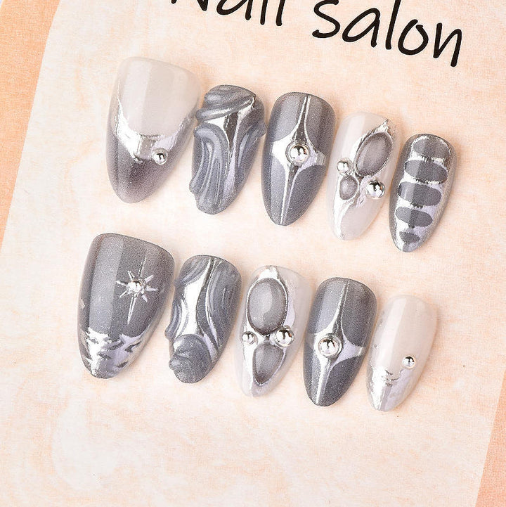 Acrylic nail set with elegant decorations Kalsten