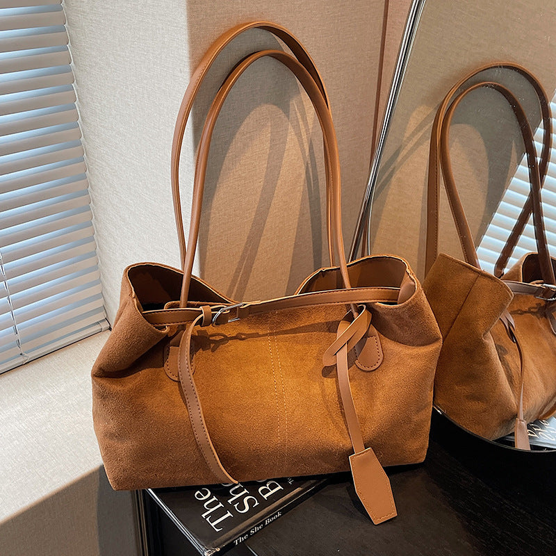 Elegant Suede Tote Bag