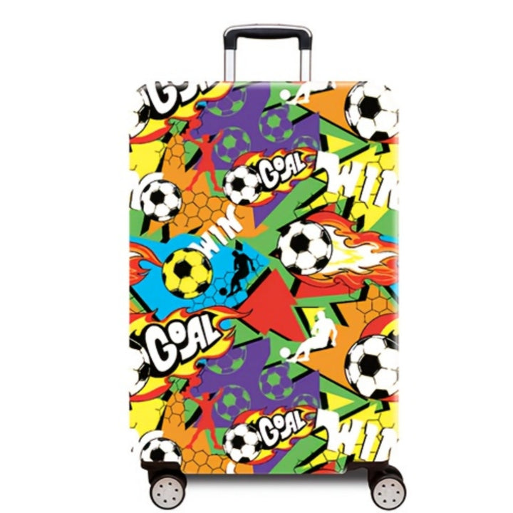 Women's hard-shell suitcase with dynamic football motif Kalsten