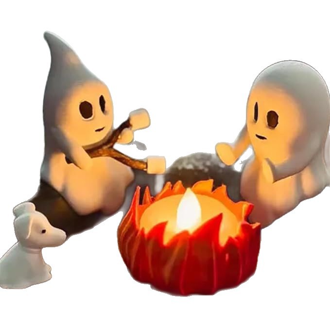 Creative Ghost Campfire Figurine Set Kalsten