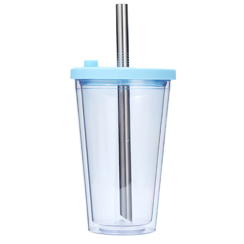 Women's High-Quality Drinking Cup with Integrated Stainless Steel Straw Kalsten