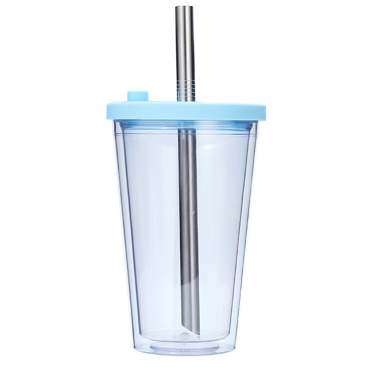 Women's High-Quality Drinking Cup with Integrated Stainless Steel Straw Kalsten
