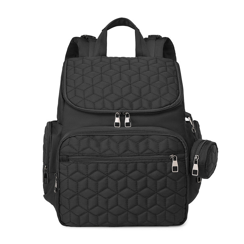 Quilted Multi-Compartment Backpack Kalsten