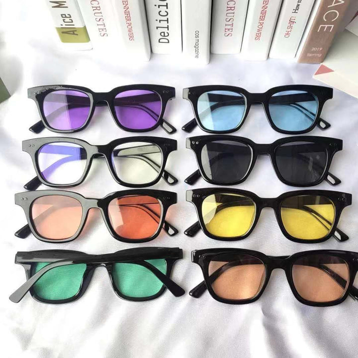 Women's fashionable retro sunglasses with sturdy plastic frame Kalsten