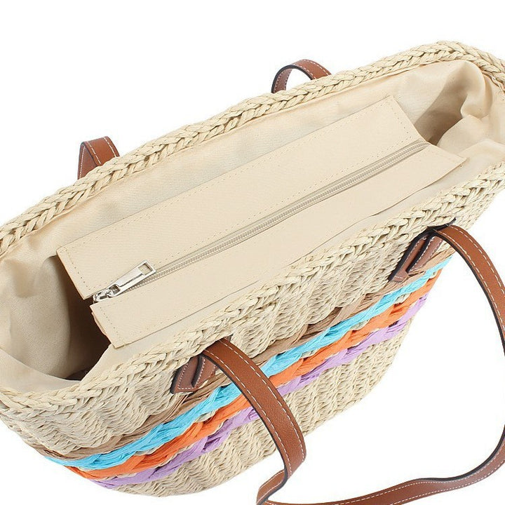 Handbag with Colorful Braided Details Kalsten