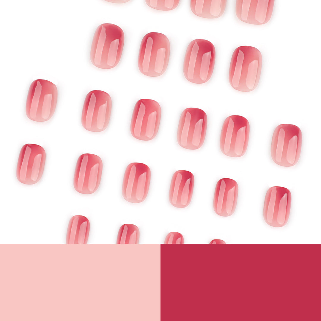 Elegant Nail Extensions with Natural Shine Kalsten