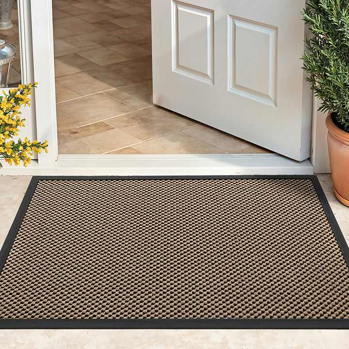 Textured Doormat with Inspirational Message Kalsten