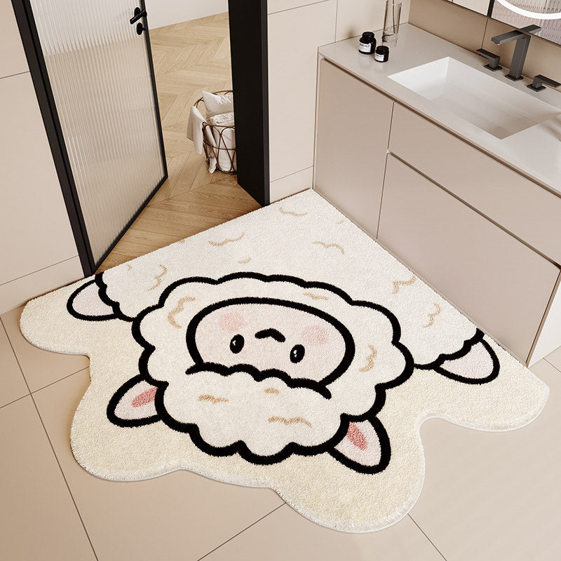 Cartoon Bunny-Shaped Bath Mat