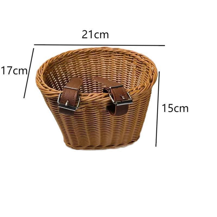 Handcrafted Woven Scooter Storage Basket Kalsten