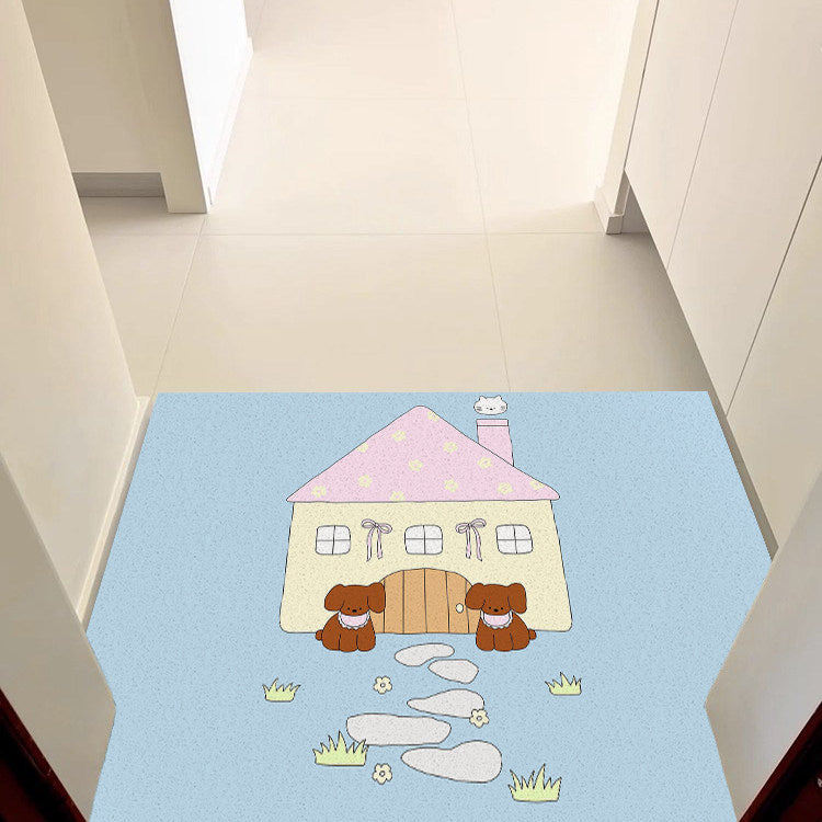 Cartoon-Themed Welcome Mat Kalsten