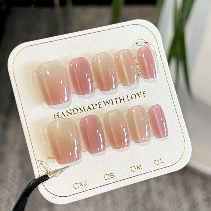 Artificial nail tips with ombre effect Kalsten