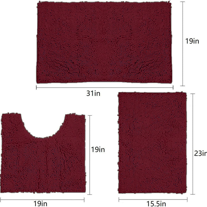 Soft Microfiber Bath Rug Set Kalsten