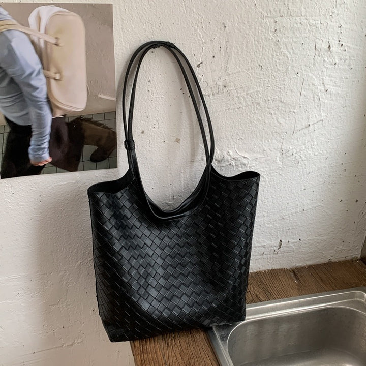 Woven Textured Tote Bag