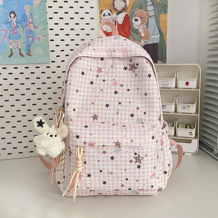 Cute Decorative Star-Embellished Backpack Kalsten