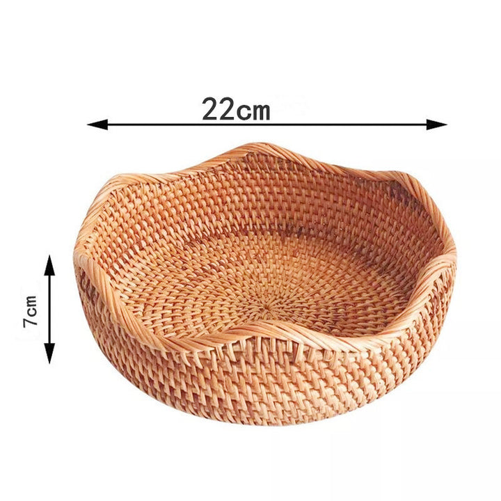 Handcrafted Round Woven Storage Basket Kalsten