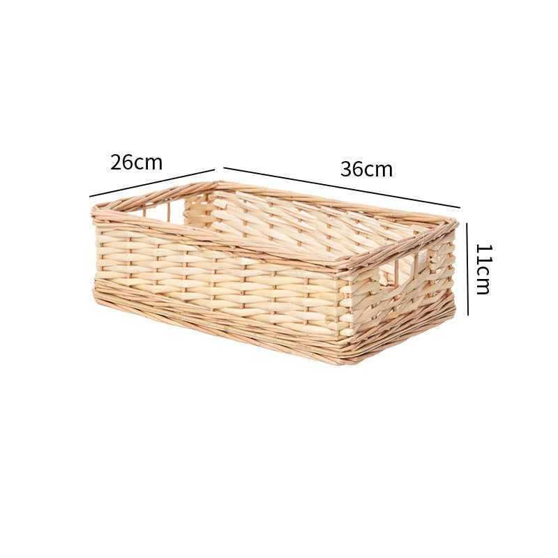 Handcrafted Natural Woven Storage Tray Kalsten