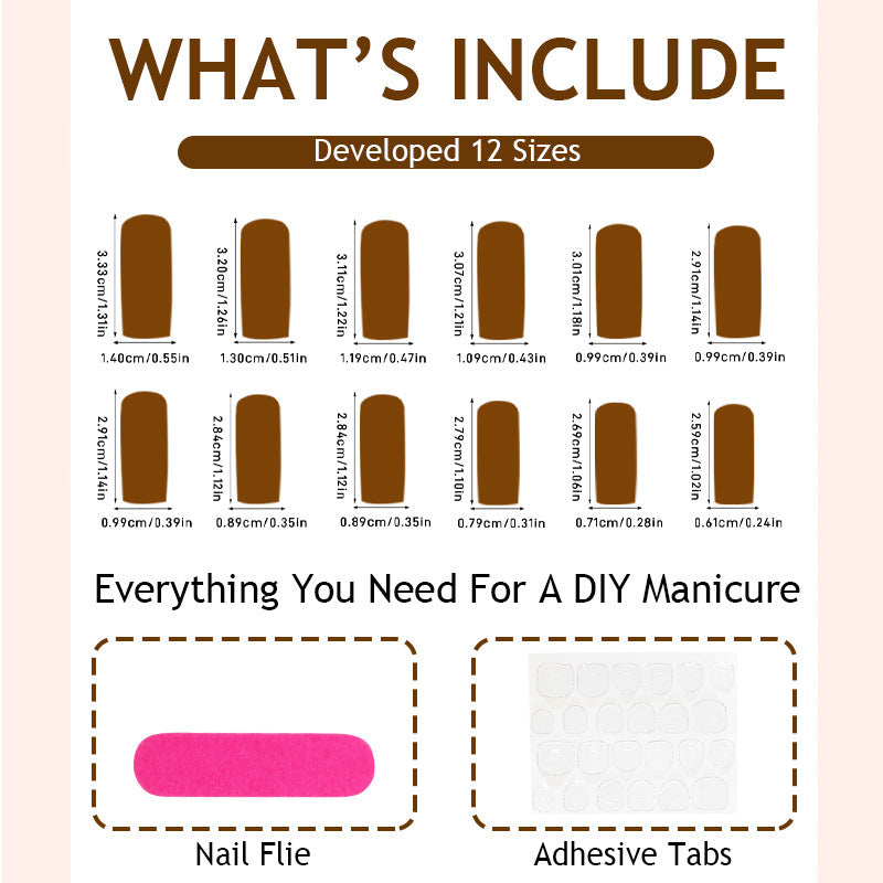 Artificial nail set with elegant gradient and decorative accents Kalsten