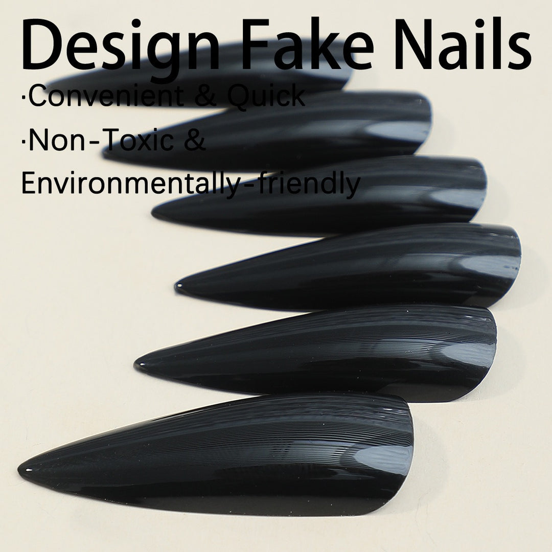 Artificial Nail Set with pointed and shiny nails Kalsten