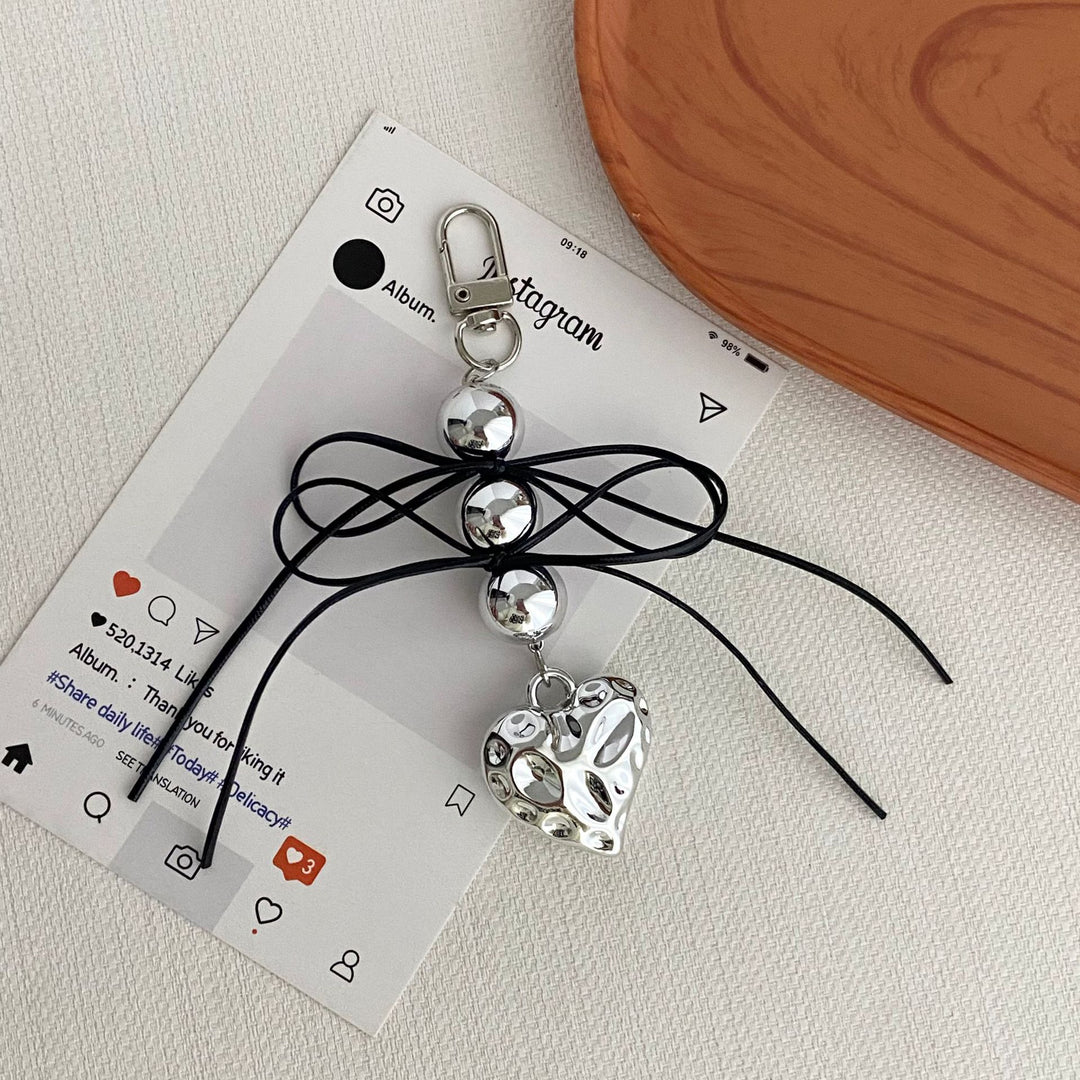 Heart-Embellished Keychain Kalsten