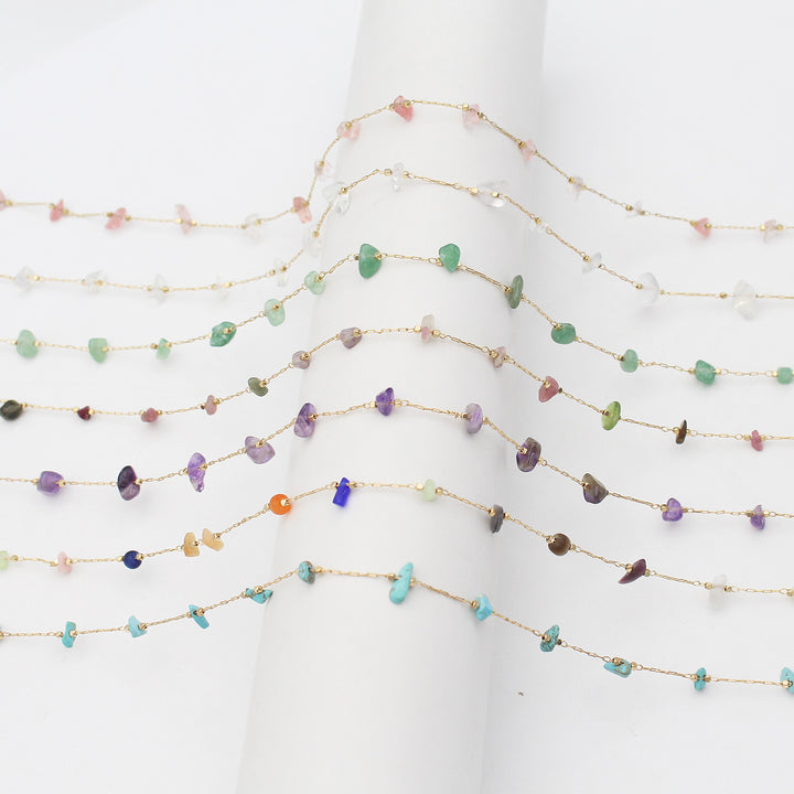 Elegant Crystal-Embellished Eyewear Chain Kalsten