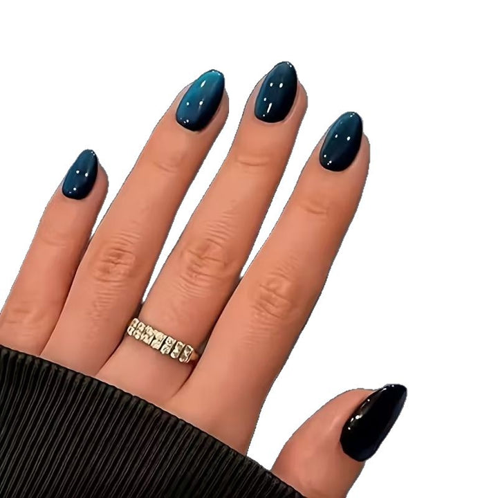 Chic Glossy Almond-Shaped Nail Extensions Kalsten