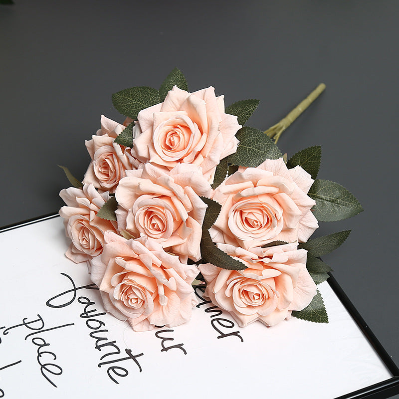 Premium Faux Floral Rose Bouquet