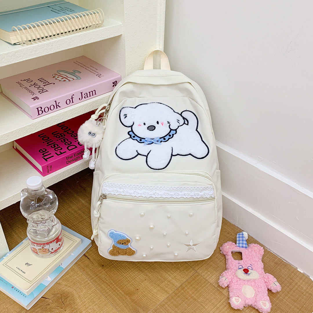 Cute Cartoon Character Print Backpack Kalsten
