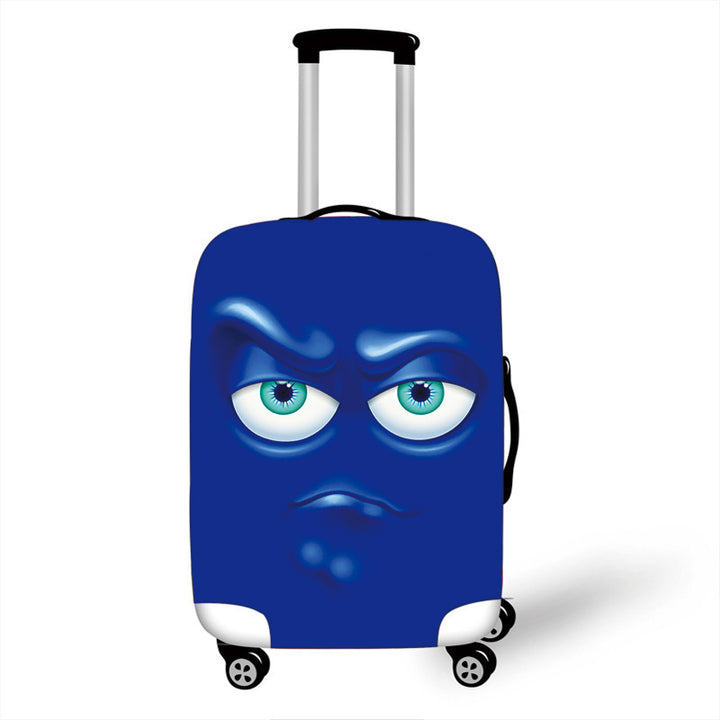 Unisex Hard-shell suitcase with funny cartoon face Kalsten