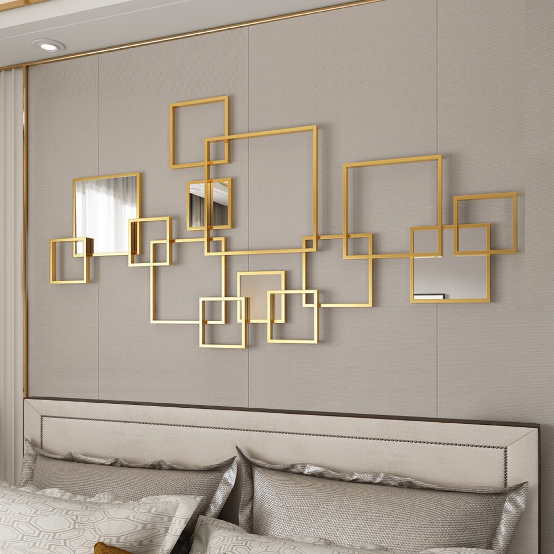 Abstract Geometric Wall Mirror Set Kalsten