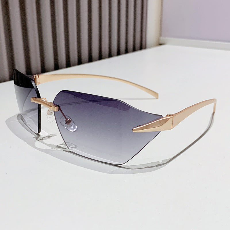 Women's fashion square sunglasses with embellished metal frame Kalsten