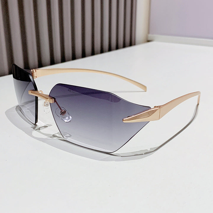Women's fashion square sunglasses with embellished metal frame Kalsten