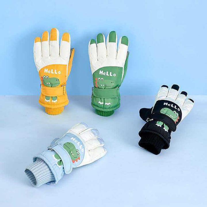 Children's Fun Dinosaur-Themed Snow Gloves Kalsten