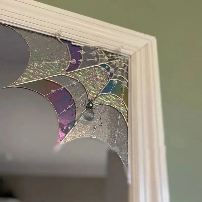 Halloween-Themed Spider Web Door Decoration