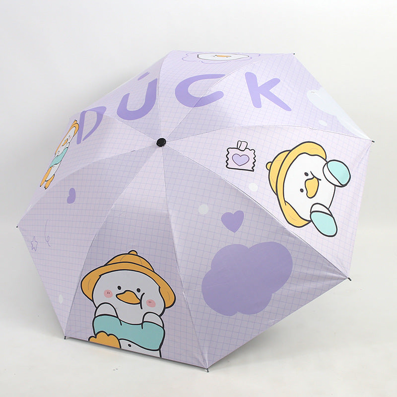Ladies Folding Umbrella with Cute Animal Design Kalsten