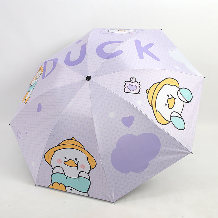 Ladies Folding Umbrella with Cute Animal Design Kalsten
