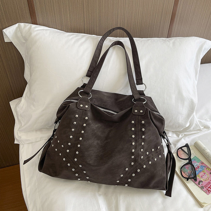 Decorative Studded Hobo Bag