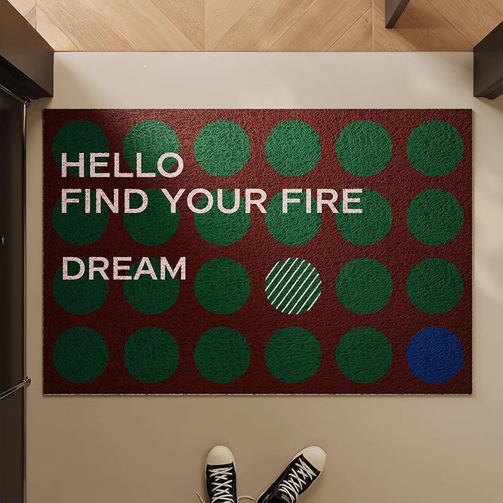 Decorative Door Mat for Home Entryway Use
