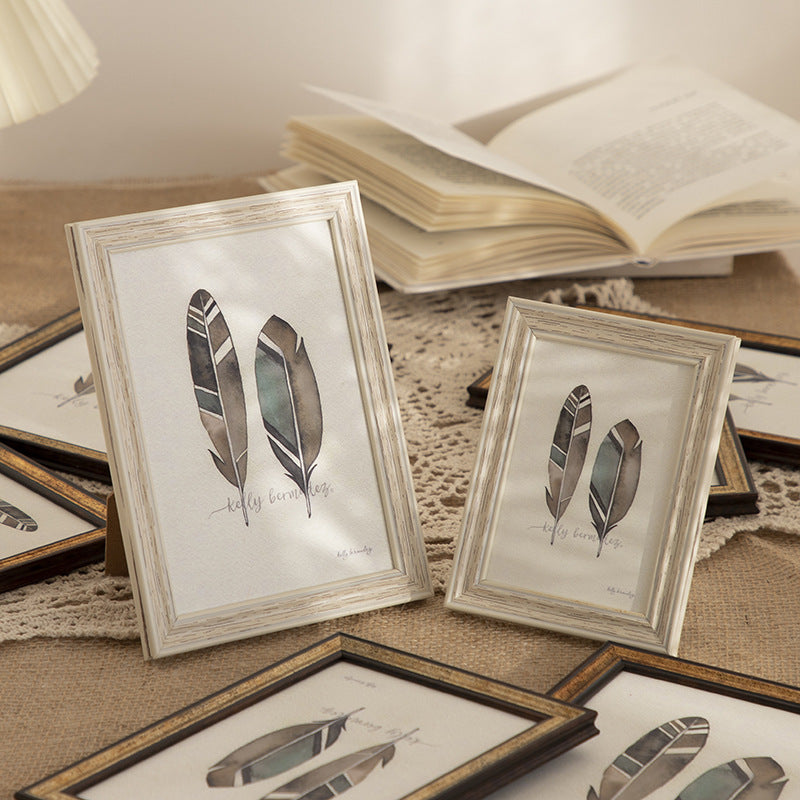 Elegant Feather Art Frame