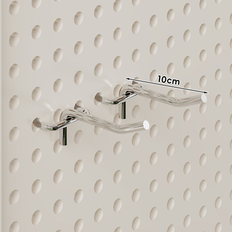 Wall-Mounted Perforated Metal Pegboard Organizer Panel